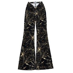 Urban Outfitters Spider Web Print Ruched V-Front Pant 24